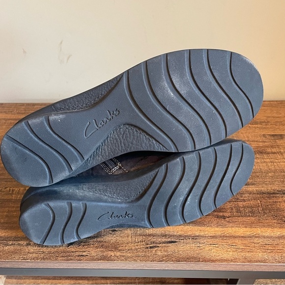 Clarks Leather Ankle Boots Brown 6.5 - Picture 5 of 6